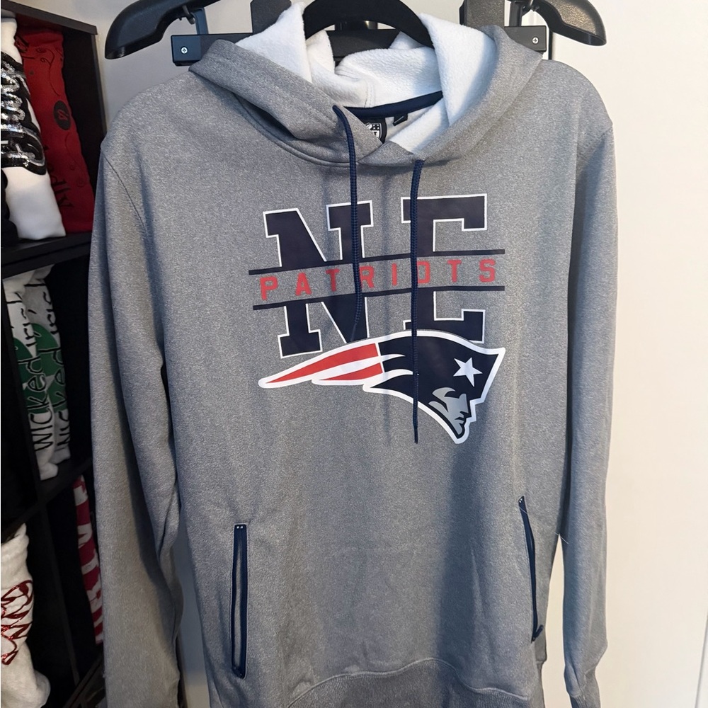 NFL Patriots Gray Hoodie